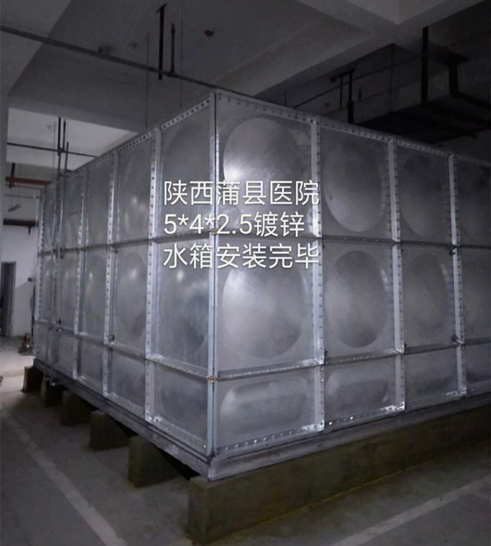 陝西50立方和75立方鍍鋅水箱